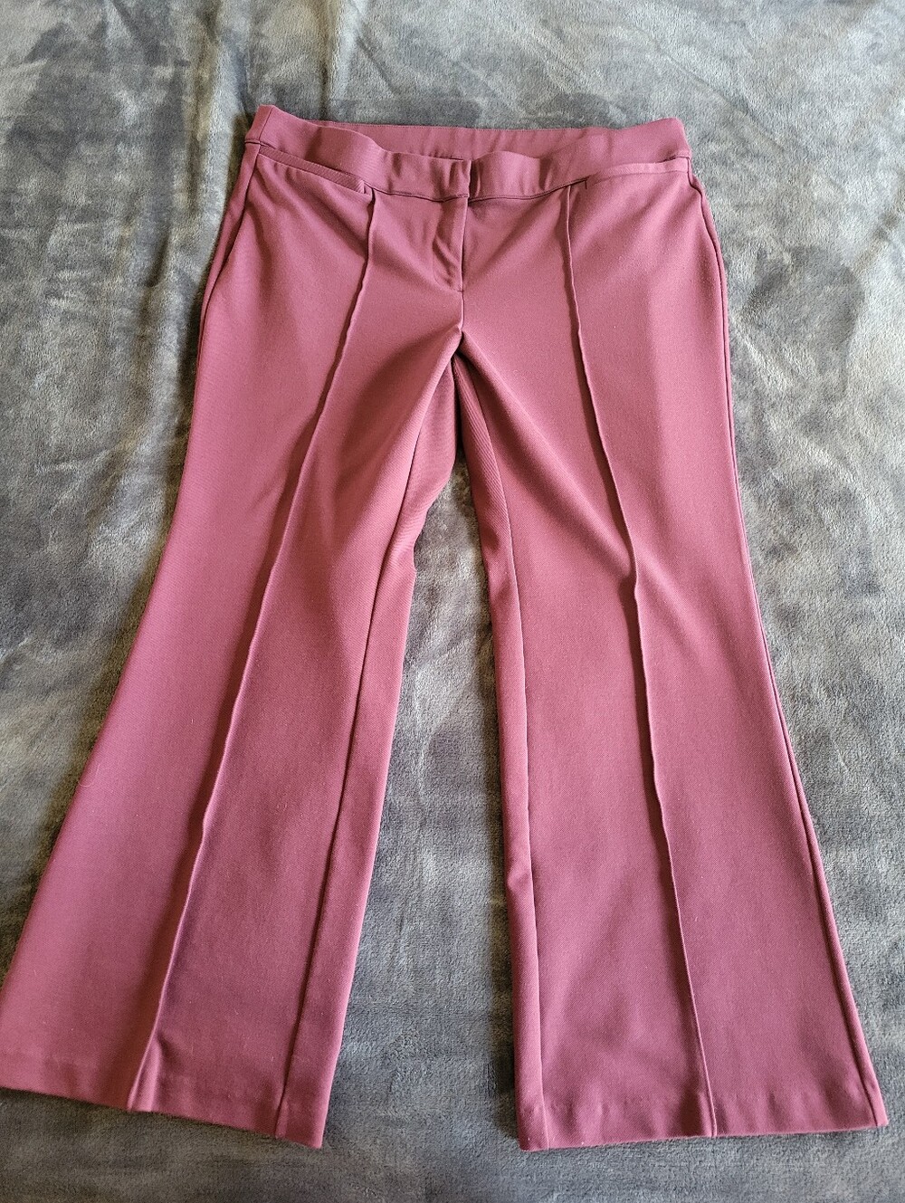 Lane Bryant Burgundy Bootcut/Flare Dress Slacks